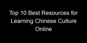 Read more about the article Top 10 Best Resources for Learning Chinese Culture Online