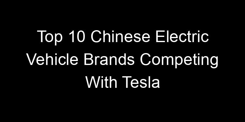 You are currently viewing Top 10 Chinese Electric Vehicle Brands Competing With Tesla