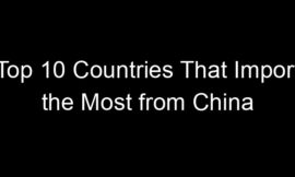 Top 10 Countries That Import the Most from China