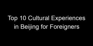 Read more about the article Top 10 Cultural Experiences in Beijing for Foreigners