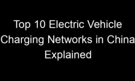 Top 10 Electric Vehicle Charging Networks in China Explained