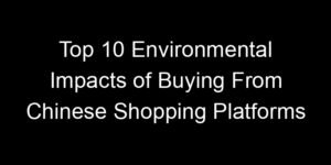 Read more about the article Top 10 Environmental Impacts of Buying From Chinese Shopping Platforms