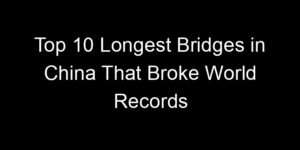 Read more about the article Top 10 Longest Bridges in China That Broke World Records