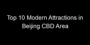 Read more about the article Top 10 Modern Attractions in Beijing CBD Area