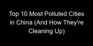 Read more about the article Top 10 Most Polluted Cities in China (And How They’re Cleaning Up)