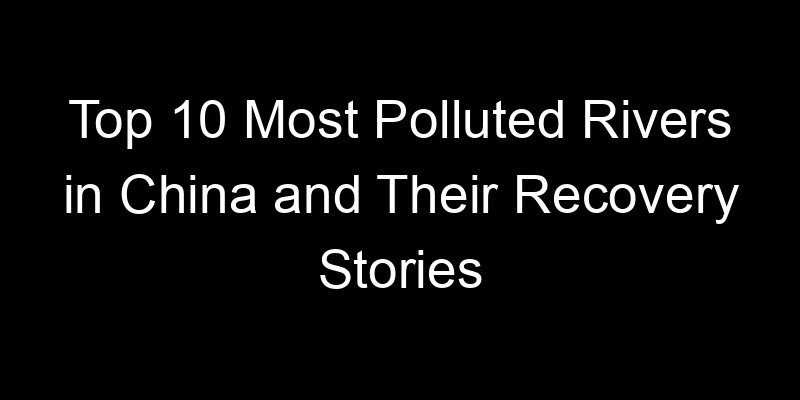 You are currently viewing Top 10 Most Polluted Rivers in China and Their Recovery Stories