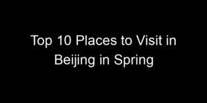 Read more about the article Top 10 Places to Visit in Beijing in Spring