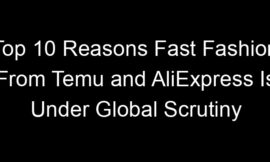Top 10 Reasons Fast Fashion From Temu and AliExpress Is Under Global Scrutiny