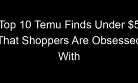 Top 10 Temu Finds Under $5 That Shoppers Are Obsessed With
