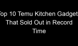 Top 10 Temu Kitchen Gadgets That Sold Out in Record Time
