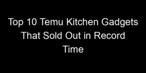 Read more about the article Top 10 Temu Kitchen Gadgets That Sold Out in Record Time