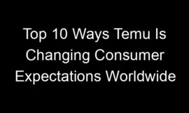 Top 10 Ways Temu Is Changing Consumer Expectations Worldwide
