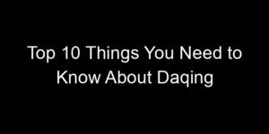 Read more about the article Top 10 Things You Need to Know About Daqing