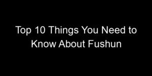 Read more about the article Top 10 Things You Need to Know About Fushun