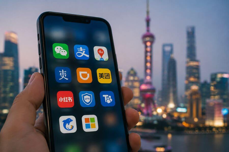 Read more about the article 10 Best Free Apps for Surviving Daily Life in China as a Foreigner in 2026